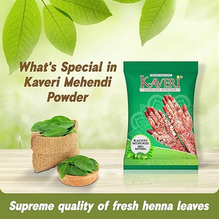 Kaveri Mehendi Powder 100% Natural Henna Powder for Hairs, Hands & Feets - Image 3