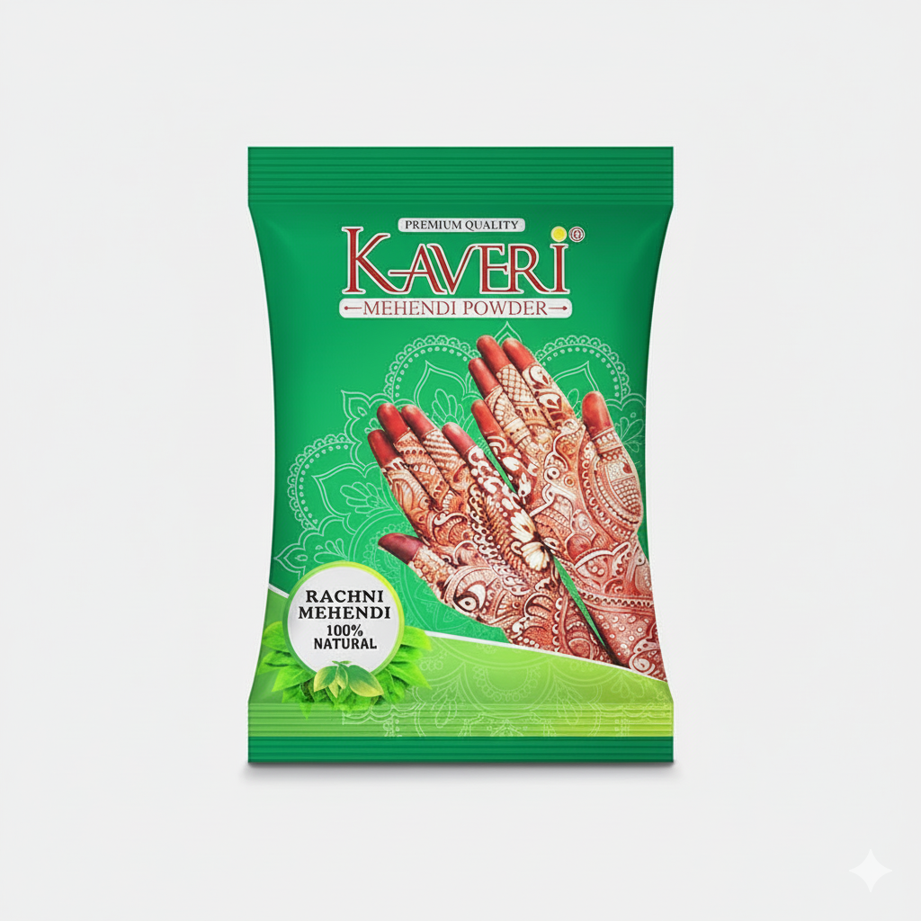 Kaveri Mehendi Powder 100% Natural Henna Powder for Hairs, Hands & Feets