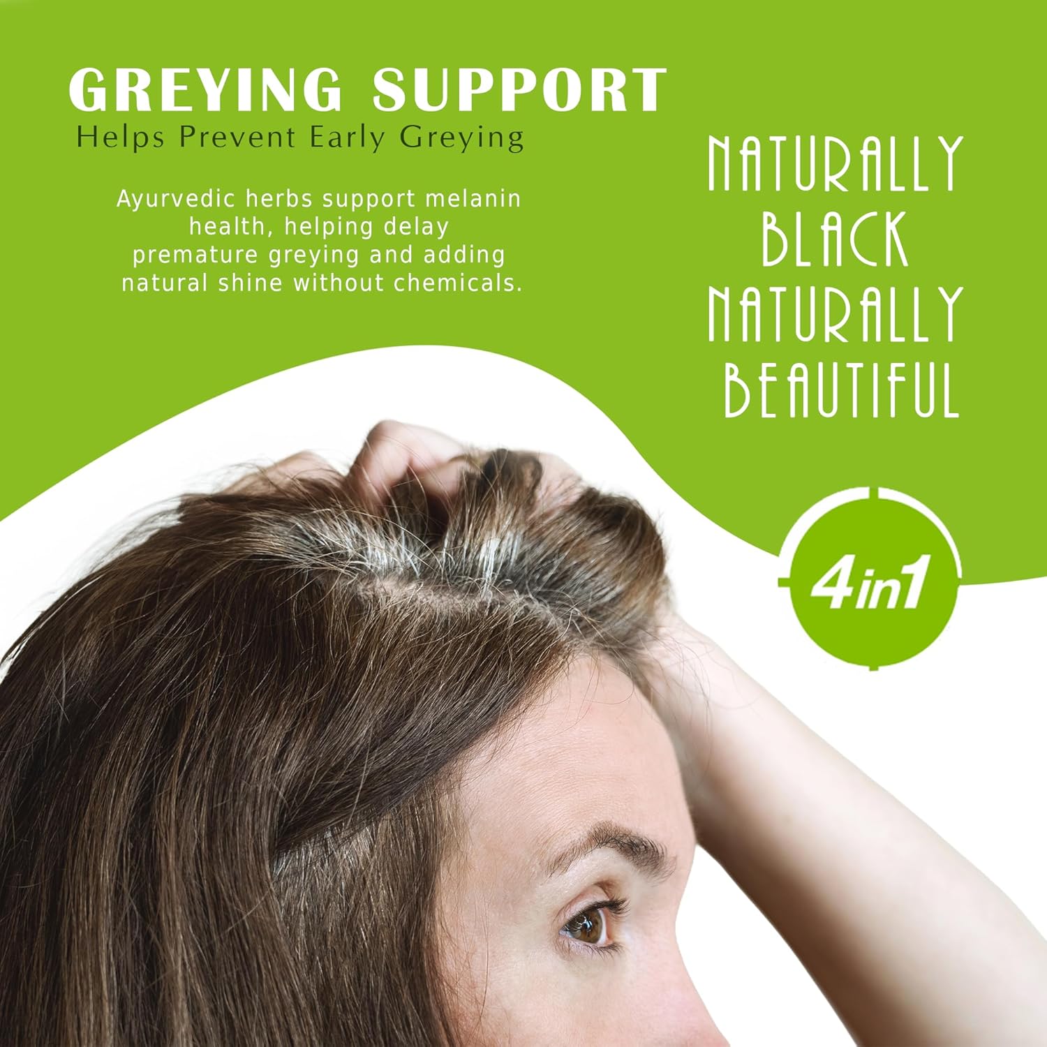 Kaveri Ayurvedic Shampoo 4-in-1 - Anti Dandruff, Hair Fall Control, Prevents Early Greying & Promotes Hair Growth - With Amla, Shikakai, Bhringraj, Reetha & Neem - 200 ml - Image 8