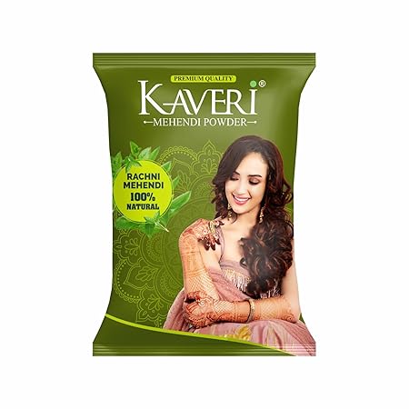 Kaveri Mehendi Powder 100% Natural Henna Powder For Hairs, Hands & Feet (500 gm)